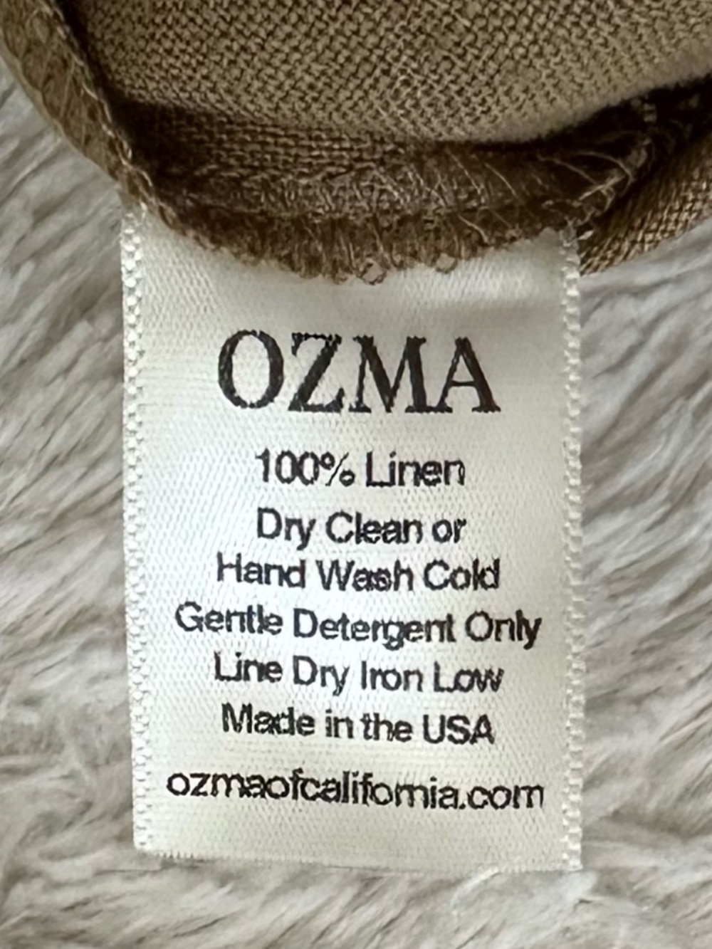 OZMA Olive Green Wide-Leg Linen Pants - Picture 10 of 10